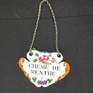 Vintage Crème de Menthe Bottle Label